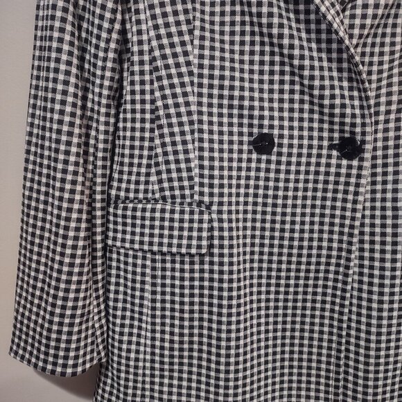 Women's Maeve Longline Check Blazer Size XS - Picture 7 of 12